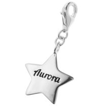 Antique 925 Sterling Silver Aurora Star Alaska Dangle European Lobster Clip on Charm