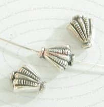 4x Bali Sterling Silver Bead spacer 8mmx 6.4mm
