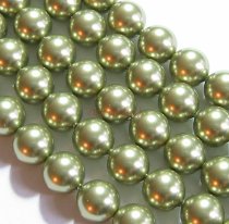 50x Swarovski Elements Crystal Pearls 5810 Round Light Green 3mm
