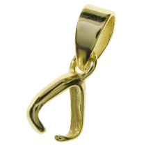 2x Vermeil 14K Gold plated Sterling Silver PENDANT CLASP W/ BAIL
