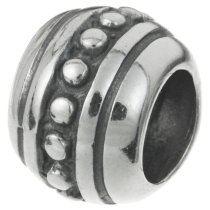 Sterling Silver Round Dot Beads for European Charm Bracelets 9.5mm