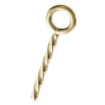 4x 14k Gold Filled Screwed Eye Pins Pearl Pendant Connector Bail