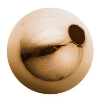 1x 14k Rose Gold Filled Round Seamless Spacer Bead 10mm