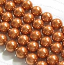 50x Swarovski Elements Crystal Pearls 5810 Round Copper 5mm