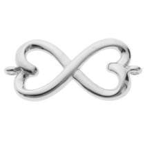 1x 925 Sterling Silver Infinity Endless Love Link Necklace / Bracelet / Earring Connector