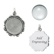 925 Sterling Silver Personalized Photo Dangle Charm Adjustable Wire Bangle Bracelet