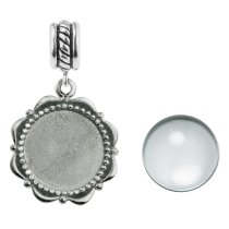 925 Sterling Silver Personalized Photo Dangle Charm Bead for European Charm Bracelets