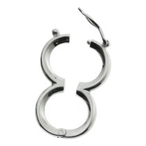 1x 925 Sterling Silver Infinitry 2 Strands Pearl Necklace Enhancer Shortener Connector Clasp