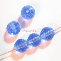 6x Swarovski Elements Crystal Vintage 5030 Sapphire 8mm