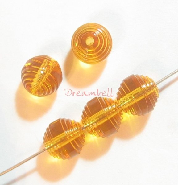 6x Swarovski Elements Crystal Vintage 5030 Topaz 8mm