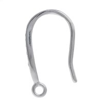 2x Rhodium on 925 Sterling Silver CZ Earwire Hook Dangle Drop Earring Connector