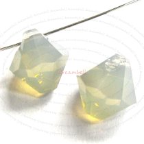 12x Swarovski crystal 6301 Top Drill Bicone Light Grey Opal 6mm