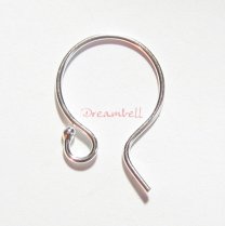 2x Sterling SILVER Ear wire FRENCH HOOK EARWIRES