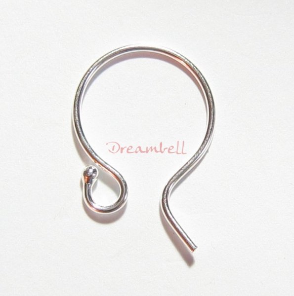 2x Sterling SILVER Ear wire FRENCH HOOK EARWIRES