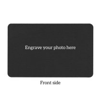 Anodized Aluminum Black Chase Your Dream Personalized Photo Custom Engrave Metal Wallet Mini Love Insert Gift Note Card