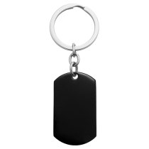Braver Stronger Smarter Daughter Stainless Steel Personalized Text Engraved Dog Tag Keychain Key Ring