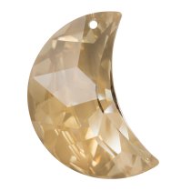 Swarovski Crystal 6722 Golden Shadow Moon Pendant 20mm