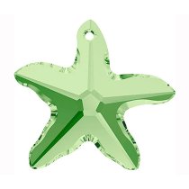 1 Swarovski Crystal Starfish 6721 Star Fish Peridot NEW
