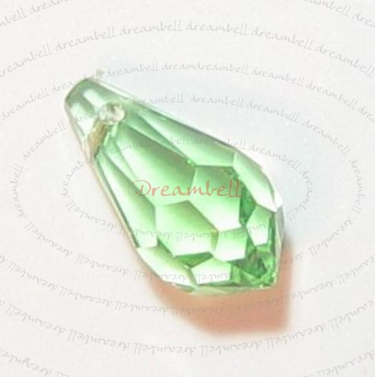 4x Swarovski Elements Crystal 6000 Teardrop Peridot 11mm