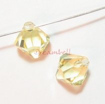 12x Swarovski crystal 6301 Top Drill Bicone Jonquil bead 6mm