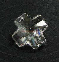 1x Swarovski Elements Austrian Crystal 6866 Clear Cross Pendant