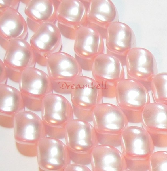 Swarovski Crystal Curve Pearl 5826 9x8mm Rosaline