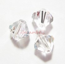 12x Swarovski Elements Bicone Crystal 5301 Clear 8mm