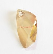 1x SWAROVSKI CRYSTAL 6620 Golden Shadow Avant-Garde PENDANT 20mm