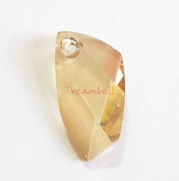 1x SWAROVSKI CRYSTAL 6620 Golden Shadow Avant-Garde PENDANT 20mm