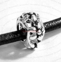 10mm STERLING SILVER FLOWER Bead for European Charm Bracelets