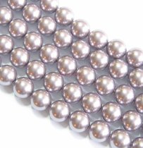 50x Swarovski Elements Crystal Pearls 5810 Round Mauve 4mm