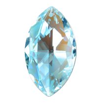 1x Swarovski Elements Crystal Clear AB Marquis Pendant 8745 38mm
