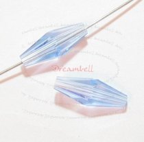 4x Swarovski Crystal Elements Vintage 5205 Light Sapphire Bicone 15mm