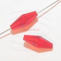 4x Swarovski Crystal Elements Vintage 5205 Light Siam Bicone 15mm