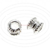 4x Sterling silver Candy Round Bead Spacer 4mm x3.5mm