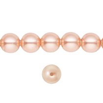 10x Swarovski Crystal Pearls 5810 Round Peach 10mm