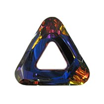1x Swarovski Elements 4737 Comsic Triangle Frame 20mm Volcano