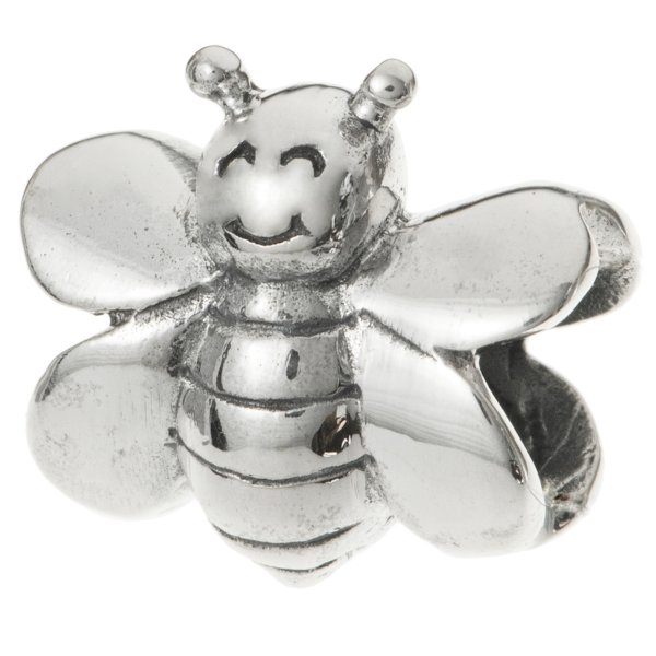 1x Sterling silver Honey Bee Bead for European Charm Bracelets