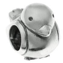 Sterling Silver Lovely Bird Bead for European Charm Bracelets 11mm