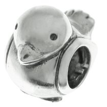 Sterling Silver Lovely Bird Bead for European Charm Bracelets 11mm