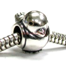 Sterling Silver Lovely Bird Bead for European Charm Bracelets 11mm