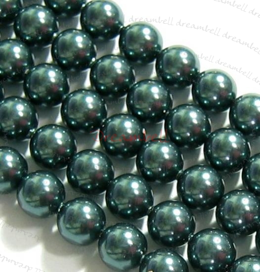 50x Swarovski Elements Crystal Pearls 5810 Round Tahitian-look 8mm