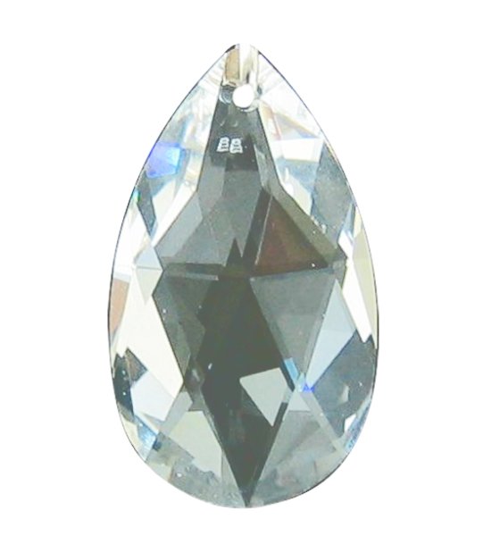 1x Large Teardrop Briolette Swarovski Elements Crystal Pendant