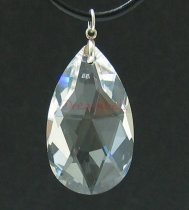 1x Large Teardrop Briolette Swarovski Elements Crystal Pendant