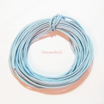 5 YARDS WAXED COTTON BEAD STRINGING CORD 1MM Light Blue