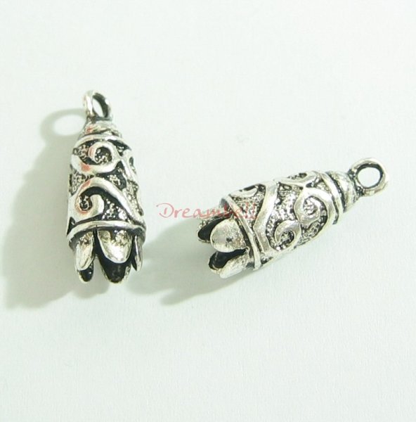 2x BALI STERLING SILVER 4mm Leather Bead END CAPS HEAVY