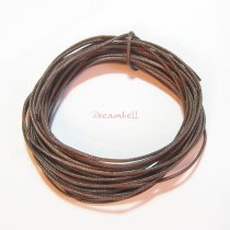 5 YARDS WAXED COTTON BEAD STRINGING CORD 1MM Brown