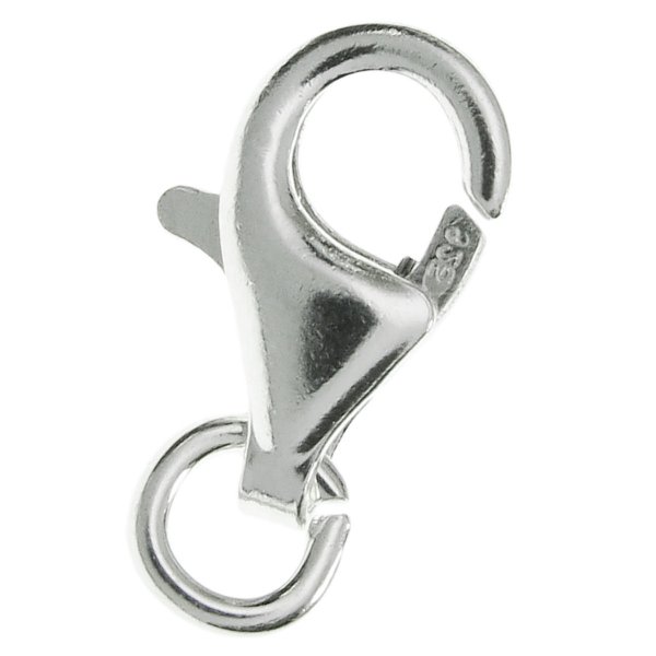 2x Sterling Silver Oval trigger Pear Lobster Clasp 5mm x 9mm