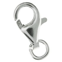 2x Sterling Silver Oval trigger Pear Lobster Clasp 5mm x 9mm