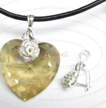 1x STERLING SILVER ROSE Bail Pendant Clasp Connector Slide